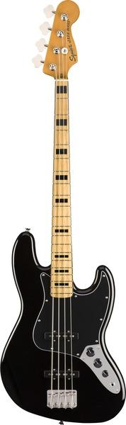 Actual product image Fender Classic Vibe 70s Jazz Bass Black (Classical guitars set, Maple, Aluminium, Poplar)