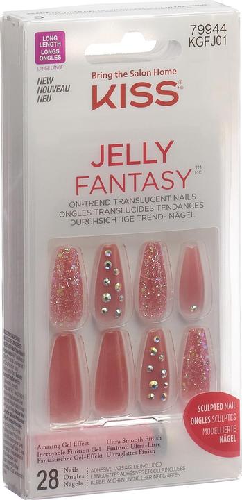 Immagine prodotto KISS Jelly Fantasy Nails - Be Jelly (Unghie artificiali, Rosa)