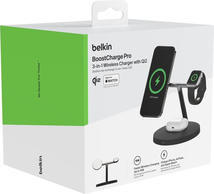 Immagine prodotto Belkin Boost Charge Pro 3in1 Charger Qi2 (15 W)