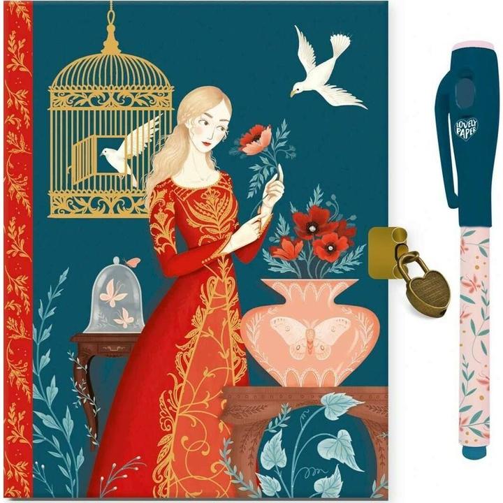 Djeco Lovely Paper Cuaderno secreto Lisa Geheimheft (53615), bunt