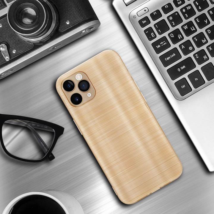 Produktbild Cadorabo Hülle für Apple iPhone 11 PRO im TPU Brushed Kameraschutz LM160 Style (Apple iPhone 11 Pro)