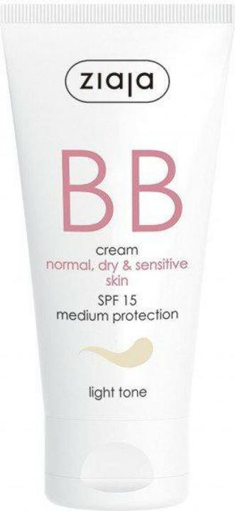 Actual product image Ziaja BB cream for normal. dry. sensitive skin tone natural SPF15 50 ml (L) (Natural)