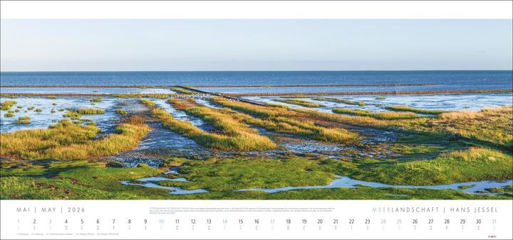 Produktbild Meerlandschaft Kalender 2026 - Hans Jessel (Harter Einband, Deutsch)