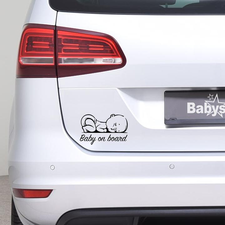 Produktbild Babystar copy of Baby Autoaufkleber Sweet Smile Boy - Schwarz