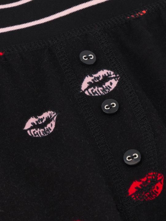 Actual product image Pj Salvage Pyjama bottom "Be mine" black/small patterned (XS)