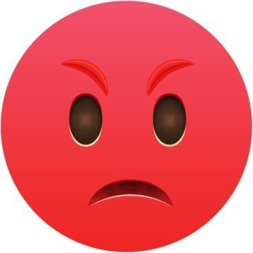 Actual product image Bügelbilder Bügelbild Emoji Böse