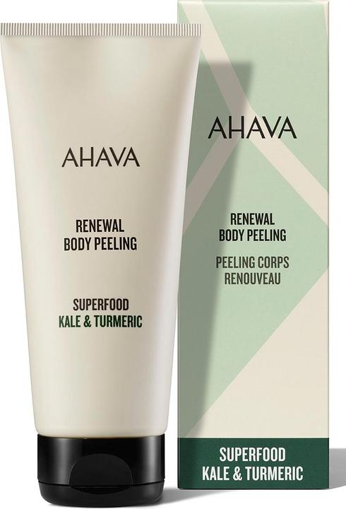 Actual product image Ahava Superfood Renewal Body Peeling "Kale & Turmeric" - Revitalizing Body Peeling (200 ml)