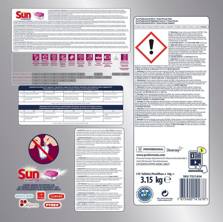 Actual product image Sun Professional All in 1 Extra Power (Tabs, 175 Washing cycles)