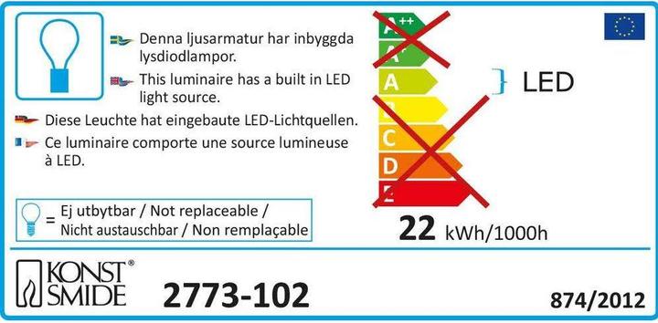 Energie-Label Konstsmide Eisregen (10.80 m)