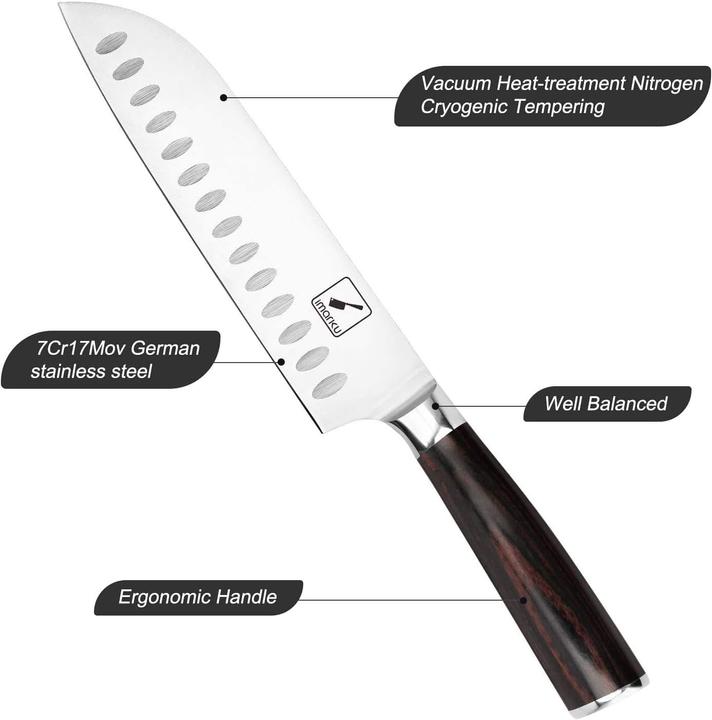 Actual product image Imarku Santoku, 7 inch (18 cm)