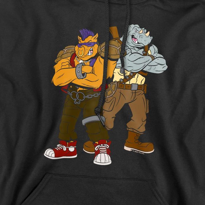 Immagine prodotto Teenage Mutant NT Felpa con Cappuccio Bebop & Rocksteady Uomo (XXL)