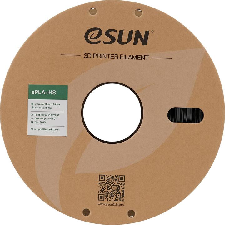 Actual product image eSUN Epla+Hs (PLA+, 1.75 mm, 1000 g, Black)