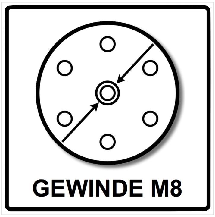 Produktbild Makita 2x Schleifteller Weich für Exzenterschleifer / Schleifmaschine 150 mm M8 ( 196684-1 ) (Weich)