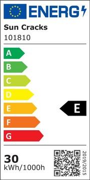 Energy Label Sun Cracks 101810 LED tube T8 retrofit (G13, 30000 W, 3450 lm, 1 x, E)