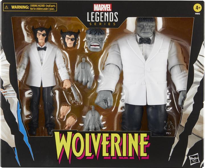 Actual product image Hasbro Wolverine 50th Anniversary Marvel Legends pack 2 figurines Marvel's Patch & Joe Fixit 15 cm