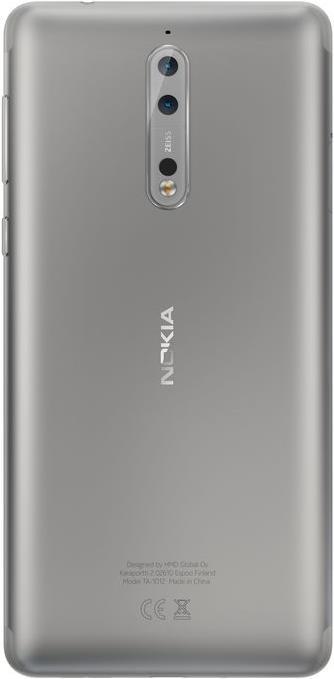 Immagine prodotto Nokia 8 (64 GB, Acciaio inossidabile, 5.30", Doppia SIM Ibrida, 13 Mpx, 4G)