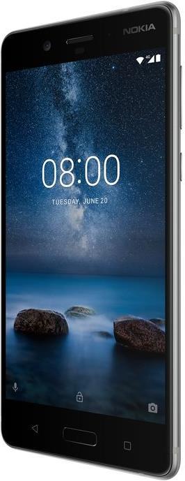 Nokia 8 (64 GB, Stainless Steel, 5.30", Hybrid Dual SIM, 13 Mpx, 4G)