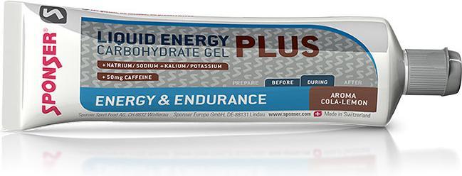 Sponser Liquid Energy Plus Tube (Lemon, Cola, Zitrone, 18 Stk., 1260 g)