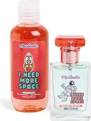 Actual product image Aquarius Martinelia Space Tin Set Eau de Toilette and Shower Gel in Cool Space Design for Boys and G