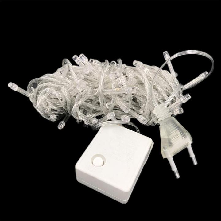 Immagine prodotto PhoneLook Guirlande lumineuse avec 100 LED blanc chaud Longueur 10 mètres Prise UE/CH (10 m)
