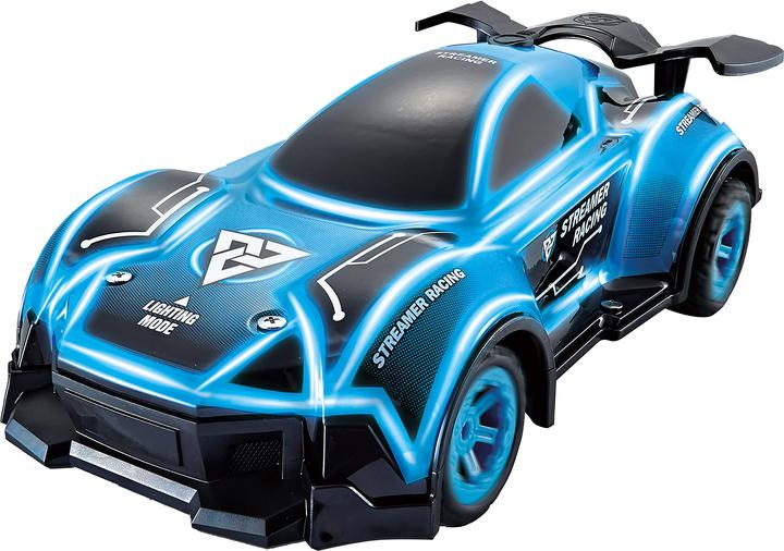 Actual product image Liniex RC 1:16 Streamer car with light and fog - Blue (20223)