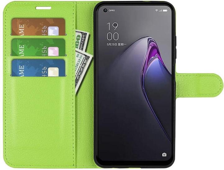 Produktbild Cover-Discount OPPO Reno8 - Leder Etui Hülle grün (Oppo Reno 8)