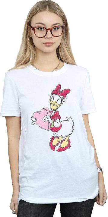 Immagine prodotto Disney Daisy Duck Love Heart Maglietta Ampia Donna (L)