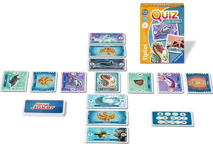 Actual product image Ravensburger tiptoi 00192 Quiz Under Water, quiz game for children aged 6+, for 1-4 players (German)