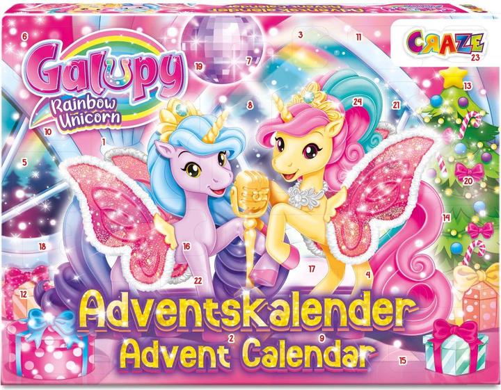 Actual product image Craze Galupy Rainbow Unicorn