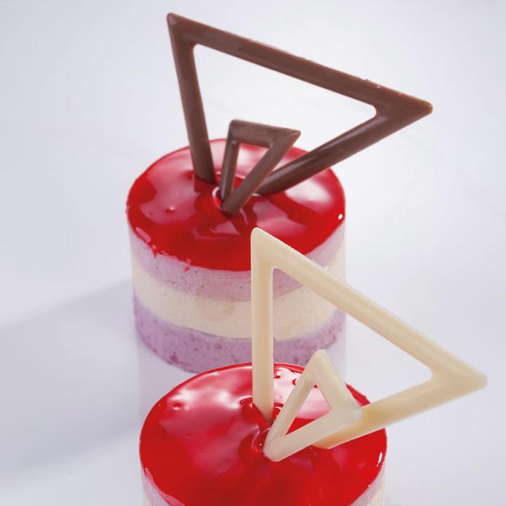 Actual product image Martellato Chocolate mold for triangle decorations