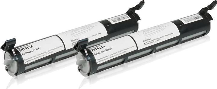 Actual product image Inkadoo Toner economy set compatible to Panasonic KX-FAT 411 X contains 2x toner cartridge black (FC)