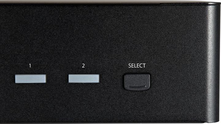 Actual product image StarTech com 2 Port Dual Monitor HDMI KVM Switch - 4K 60Hz Ultra HD HDR - Desktop 4K HDMI 2.0 KVM Sw