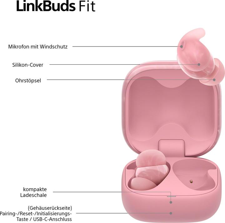 Produktbild Sony LinkBuds Fit (NC, 5.50 h, Kabellos)