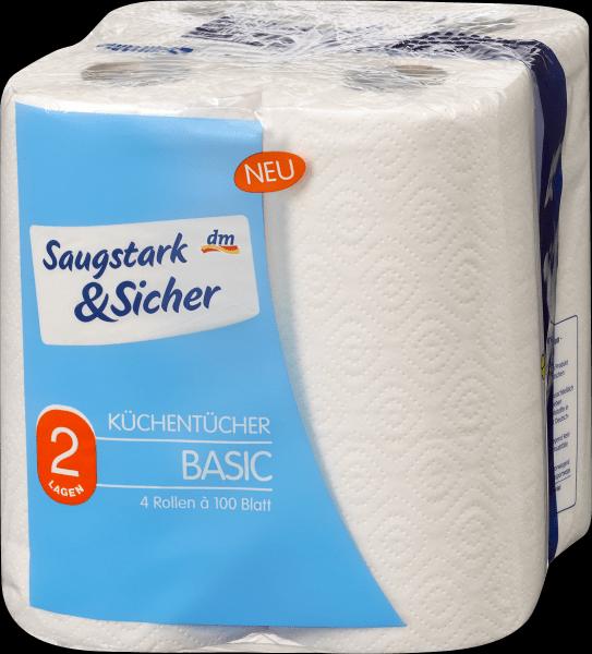 Produktbild dm Saugstark&Sicher Küchentücher Basic, 2-lagig