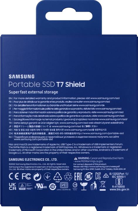 Actual product image Samsung T7 Shield (1000 GB)
