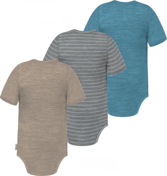 Produktbild Normani 3er Set Baby Merino Body Kurzarm „Tauranga" - 9295 (74)