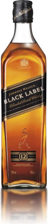 Actual product image Johnnie Walker 12 Years Black Label (Blended Whisky, Scotch whisky, 1 x 70 cl)