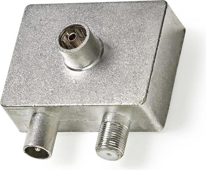 Image du produit Nedis Adaptateur de satellite et d'antenne | F femelle / IEC (coaxial) mâle | IEC (coaxial) femelle | (Câble d'antenne)