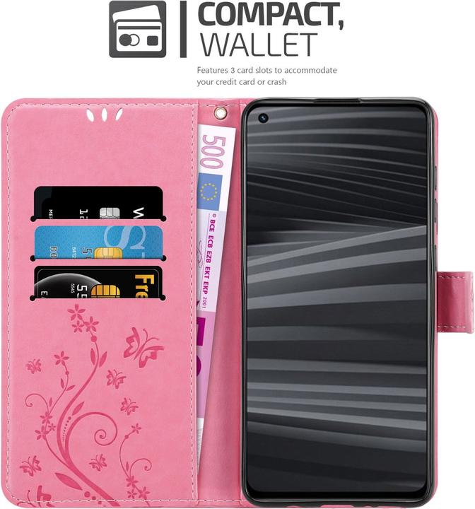 Produktbild Cadorabo Flower Book Hülle für Realme GT 2 / GT Neo 2 (Realme GT Neo 2, Realme GT 2)