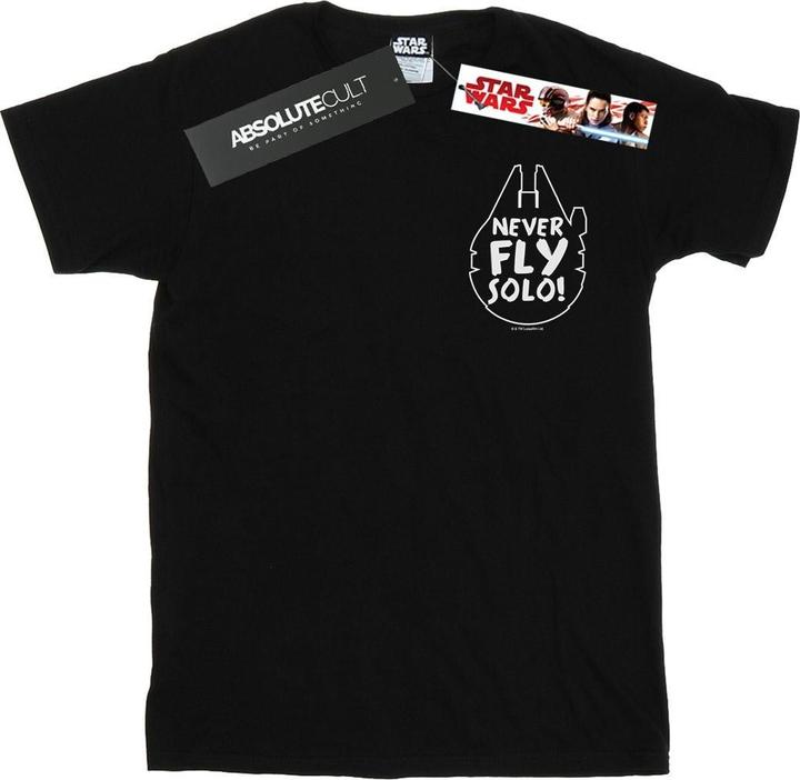 Star Wars Never Fly Solo TShirt (S)