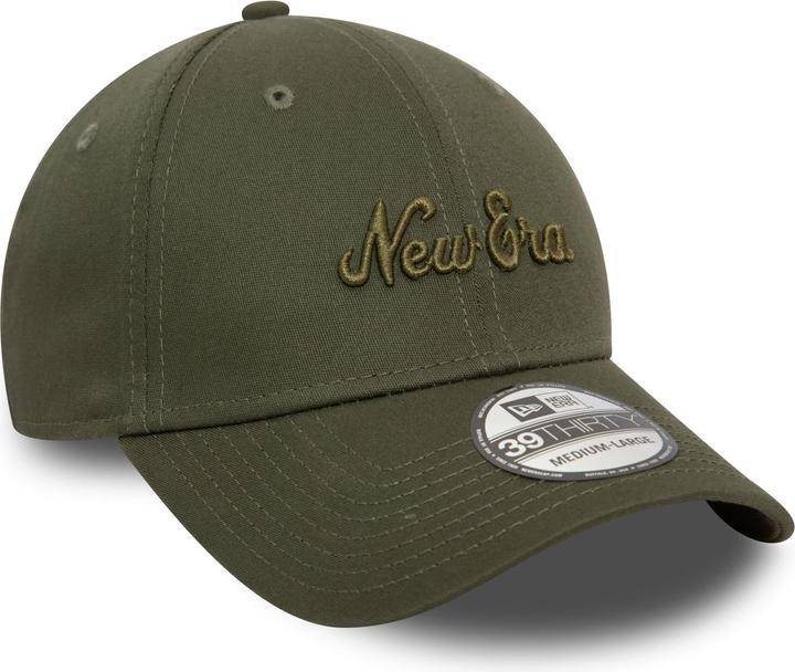 Produktbild New Era 39Thirty Stretch Cap - BRAND SCRIPT oliv - XS/S (XS)