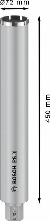 Actual product image Bosch Professional Zubehör PRO Core Cutter wet, 72 x 450 mm, 1 1/4-inch UNC (72 millimetres)
