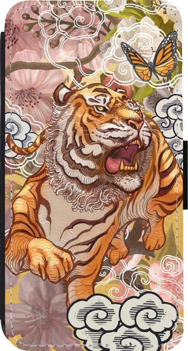 Image du produit PhoneLook Coque Wallet noir Spring 23 japanese tiger (Apple iPhone 14 Pro)