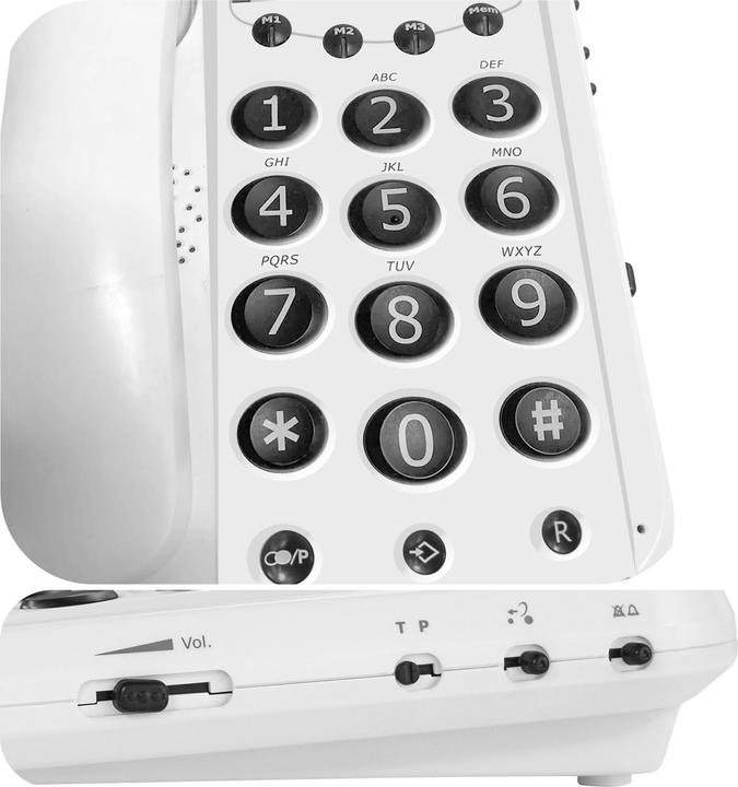 Actual product image Geemarc DALLAS 10 Corded telephone with large buttons - 15dB