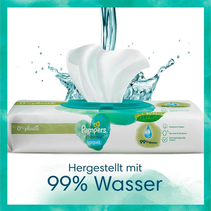 Image du produit Pampers Harmonie Aqua (192 pièce(s))