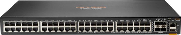 Image du produit HPE Commutateur Aruba 6300F à 48 ports 1GbE et 4 ports SFP56 (52 Ports)