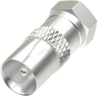 Hama SAT adapter, F plug - coax plug (Antenna cable)