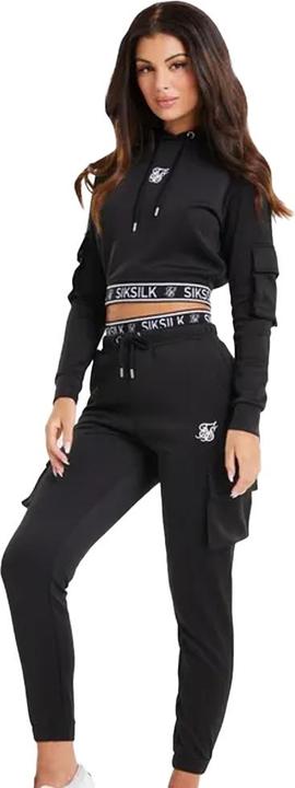 Immagine prodotto Siksilk Felpa Corta con Cappuccio Cargo Donna (40)