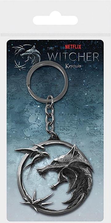 Actual product image Pyramid The Witcher Porte Cle 3d Metal Swallow And Star