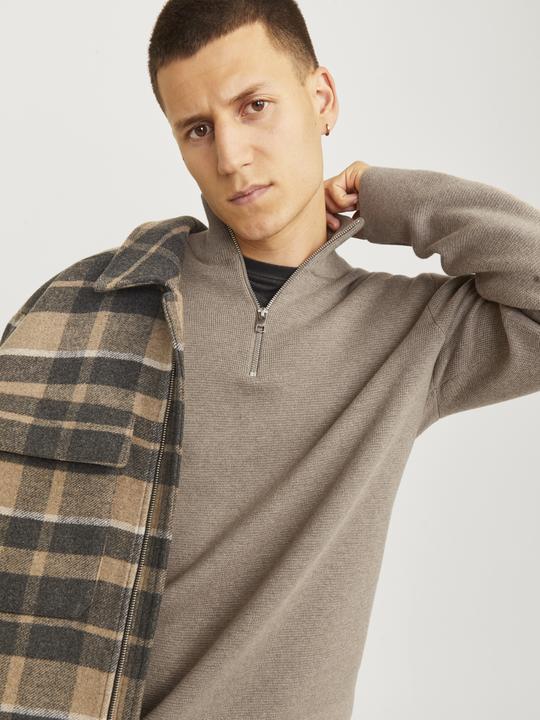 Actual product image Jack & Jones Jprblamilano Stitch Knit Half Zip Sn (XL)